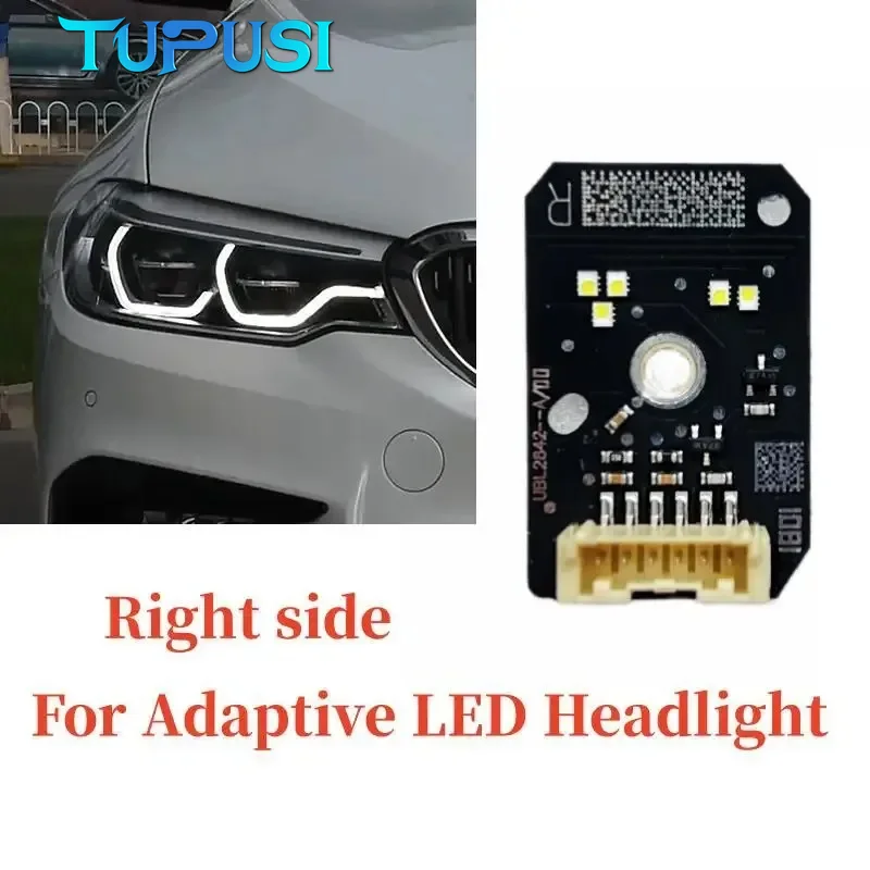 새로운 어댑티브 LED 헤드라이트 DRL 63117214940 화이트 주간 주행등 LED 칩 (2017-2020 BMW 5 시리즈 G30 G31 F90 M5 G32 용)