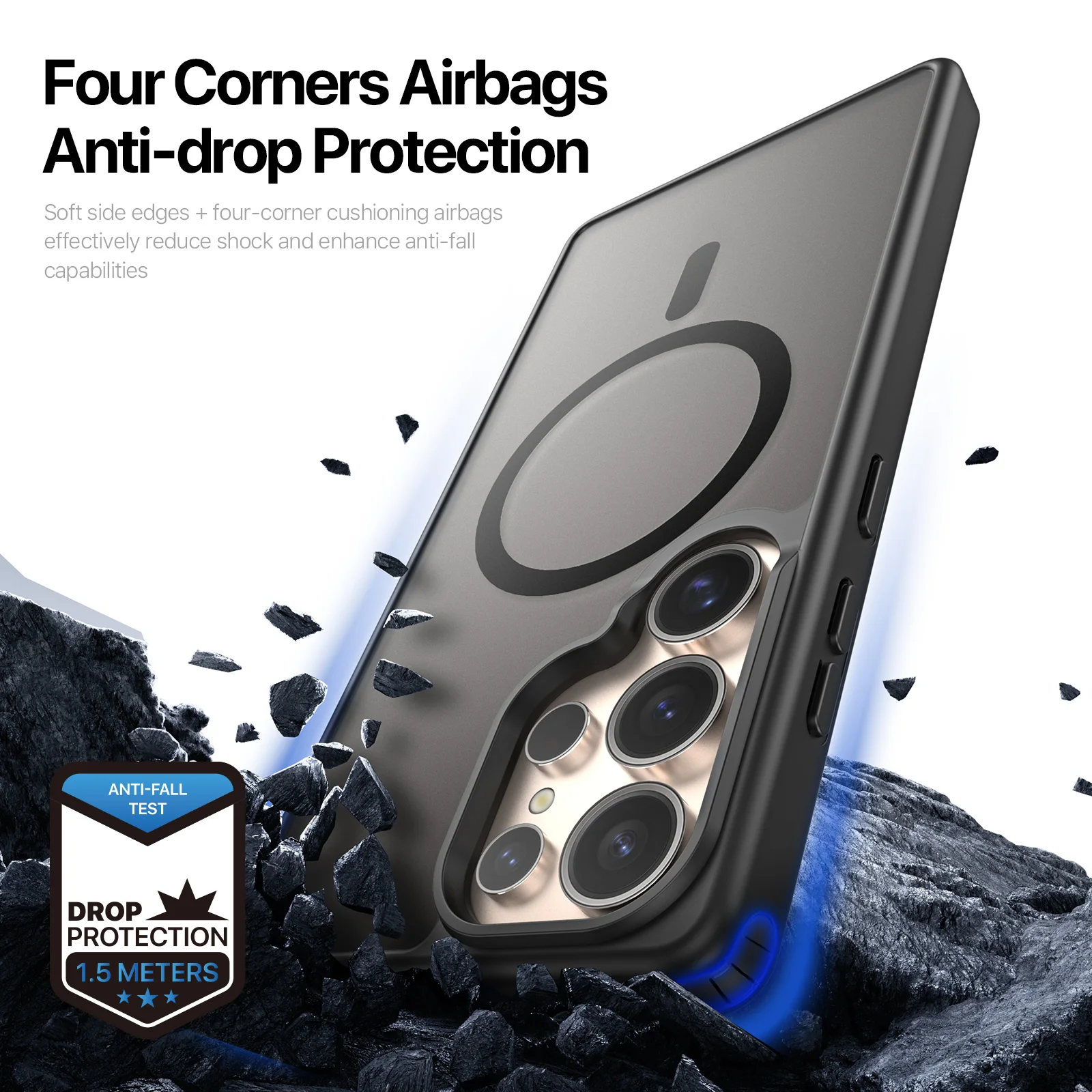 DUX DUCIS Magnetic Multi-Color Back Cover Case with Charging Support