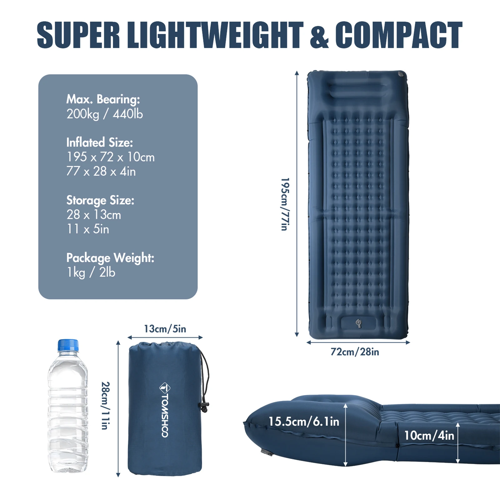 Outdoor Camping Double Inflatable Mattress Outdoor Sleeping Pad Bed Ultralight Folding Travel Air Mat Cushion Moistureproof inflatable mattress,camping mat,moisture proof mat