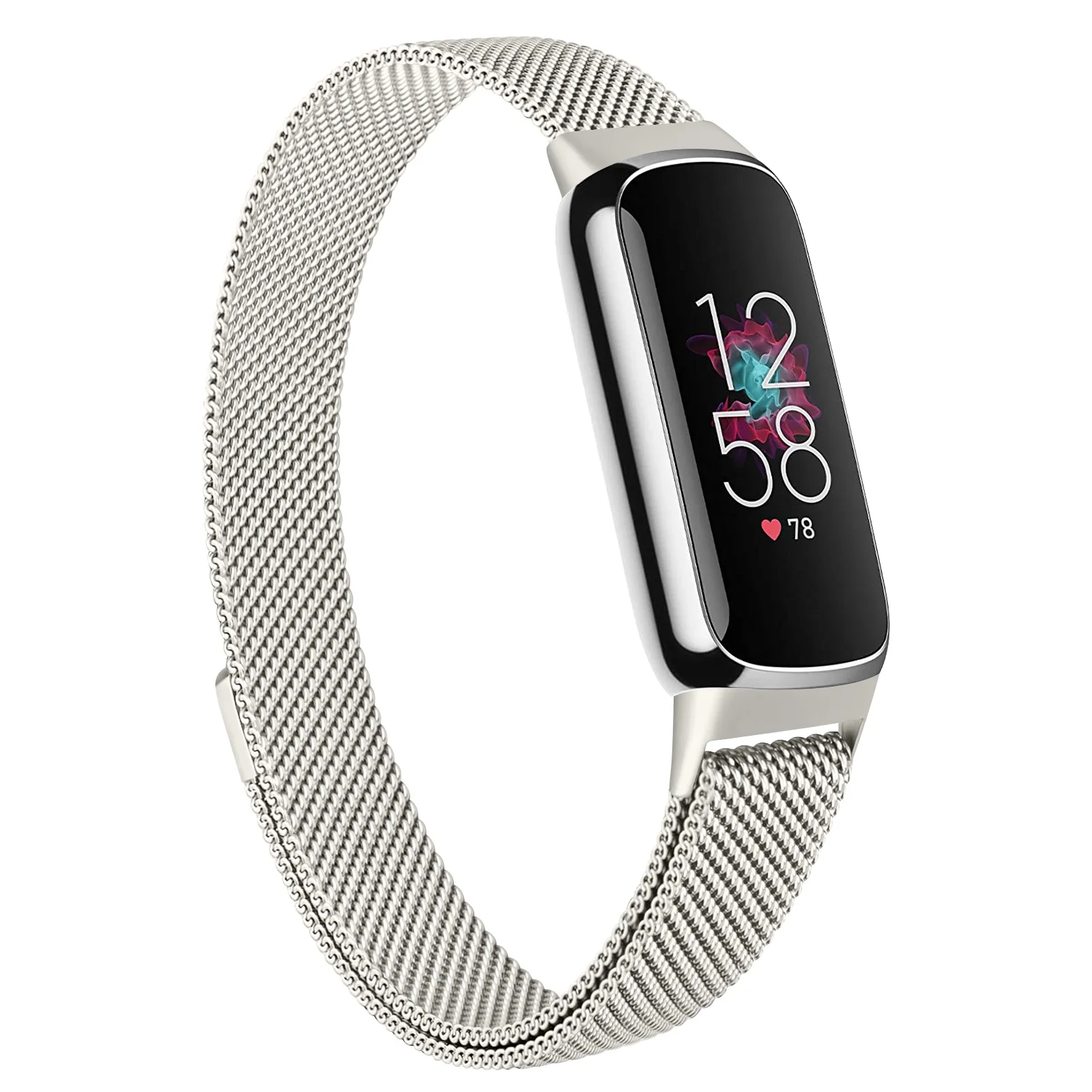 Enhanced Metal Magnetic Strap for Fitbit Luxe - Sporty Smart Watchband Accessories & Replacement Bracelet Wristband