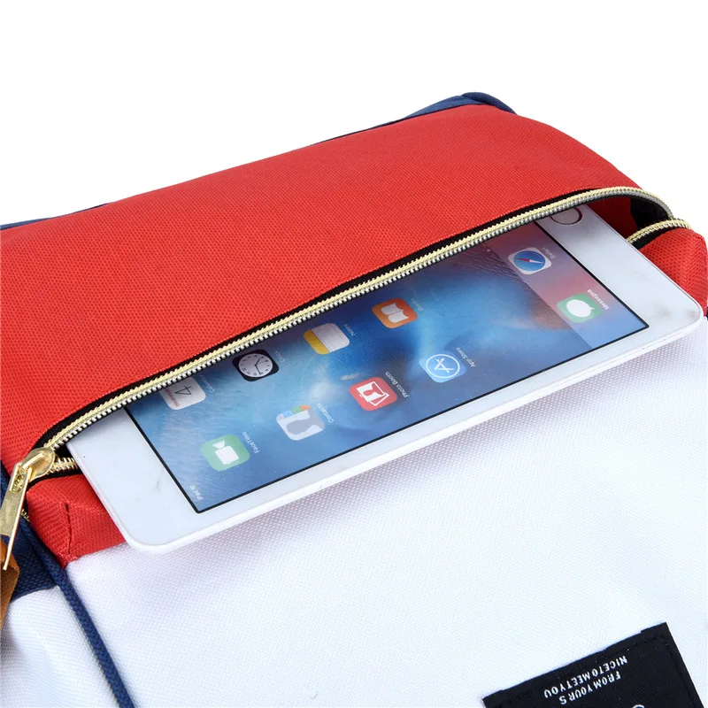 Outdoor Multi-functional Double Shoulder Bag Storage Travel Mother Bag Oxford Clot Large Capacity Fashionable Handheld Mommy Bag