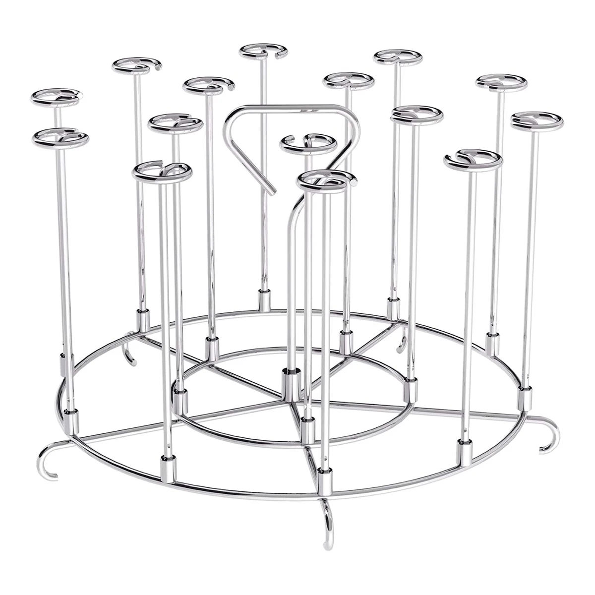 Spiedini Verticali Per Friggitrice Ad Aria - Griglia In Acciaio Inox 16.5x9.5 Cm Con 24 Spiedini, Resistente Al Calore