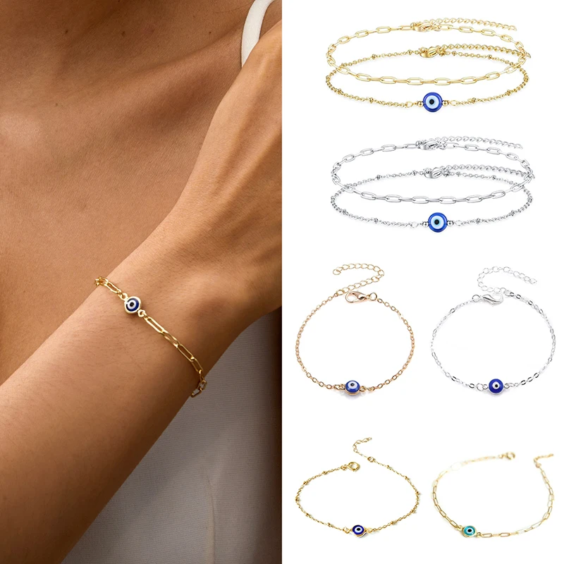 Bangle Bracelet Evil Eye Bracelet for Women