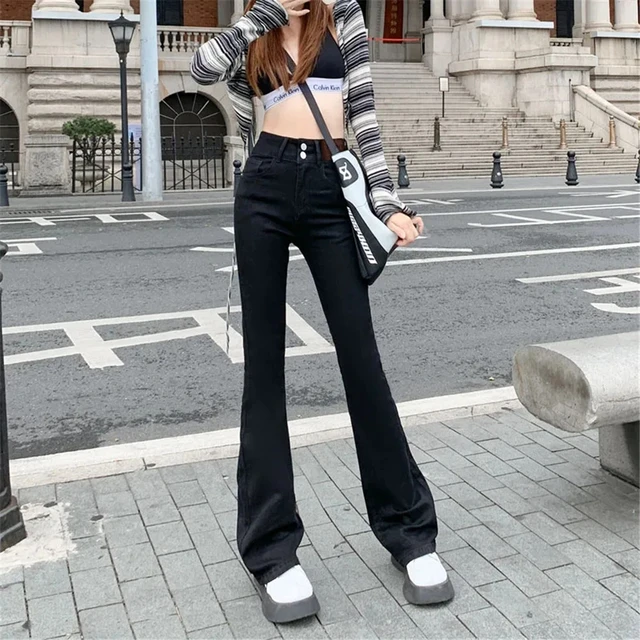 Y2k High Waisted Flare Jeans Women'S 2023 Spring Summer Pants