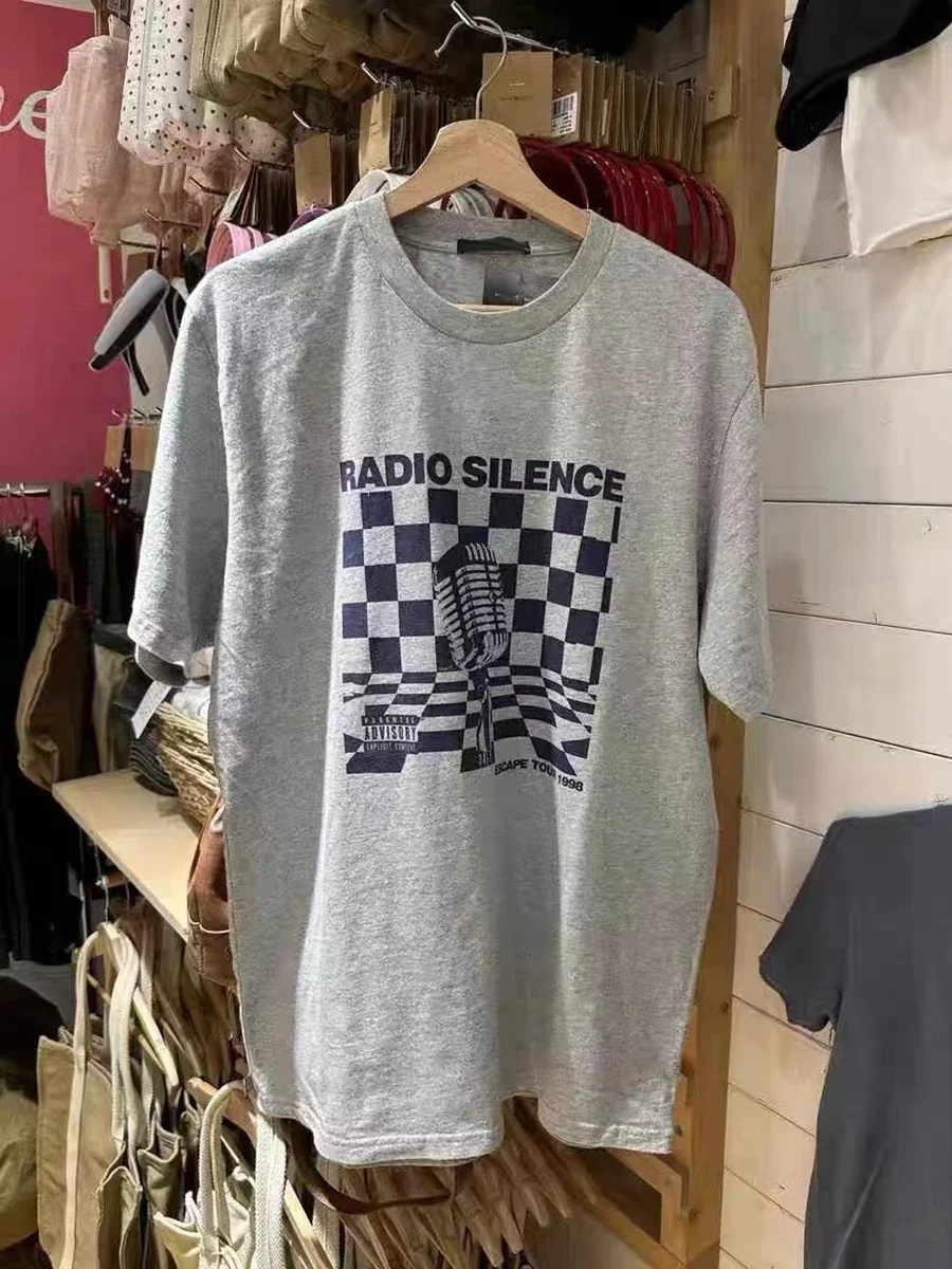 

Футболка женская Свободная с круглым вырезом, хлопковая тенниска оверсайз с принтом рок-группы, винтажная уличная одежда, Y2k, лето