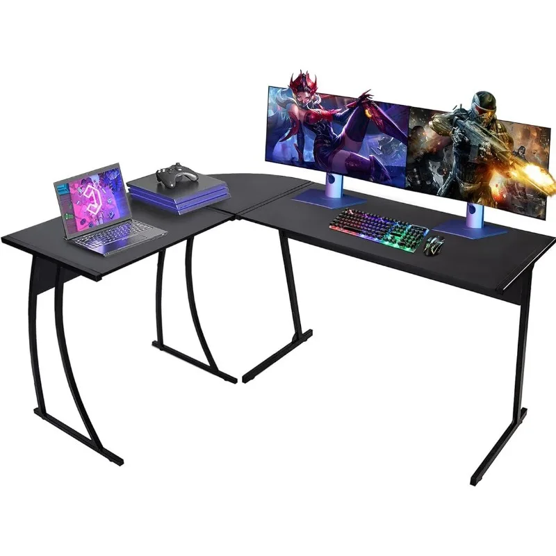 Description Picture 2 of itemColegence L Shaped Gaming Desk 58'' Computer Corner Desk for Home Office,Reversible Lshaped Desk for PC Desk