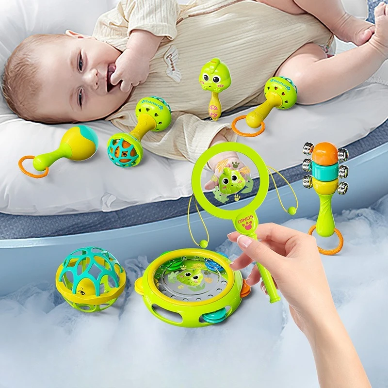 Baby Rattles 0 12 Months Ringing Toy, Available in Multiple Colors, Bright and Eye-catching, Loved By Babies, Christmas Gift - 4