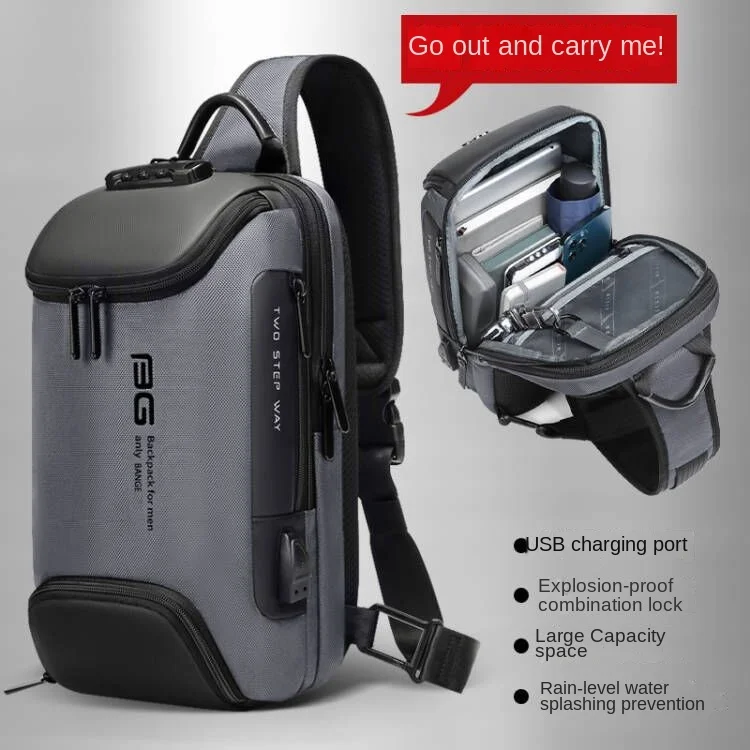 

Versatile Messenger Bag for Men with Large Capacity, Waterproof and Anti-theft Design, Ideal for Casual Travel hand bag