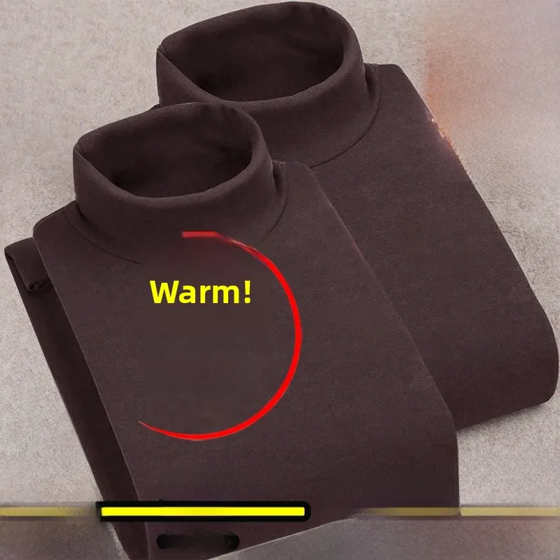 Half turtleneck [solid color] coffee + coffee