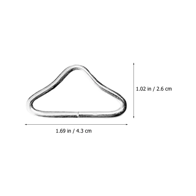 30 Db Gyerek Matrac Trambulin Háromszög Gyors Csatlakoztatási Gyűrűk Csat Ugróágy 4,3X2.6 Cm Horganyzott Acélhuzal -Gyermek - Image 4