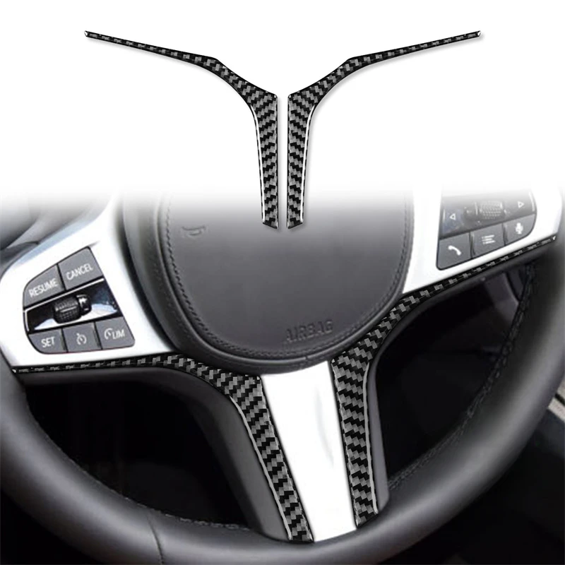 

For BMW Z4 G29 2019 2020 2021 2022 Carbon Fiber Sticker Car Steering Wheel Panel Frame Trim interior Car Accessories
