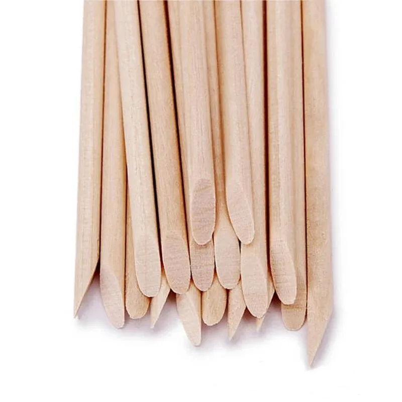 Orange Wood Sticks for Nails 500Pcs Double Sided Cuticle Pusher Remover Nail Art Manicure Pedicure Tool for Manicure Pedicu manicure tools