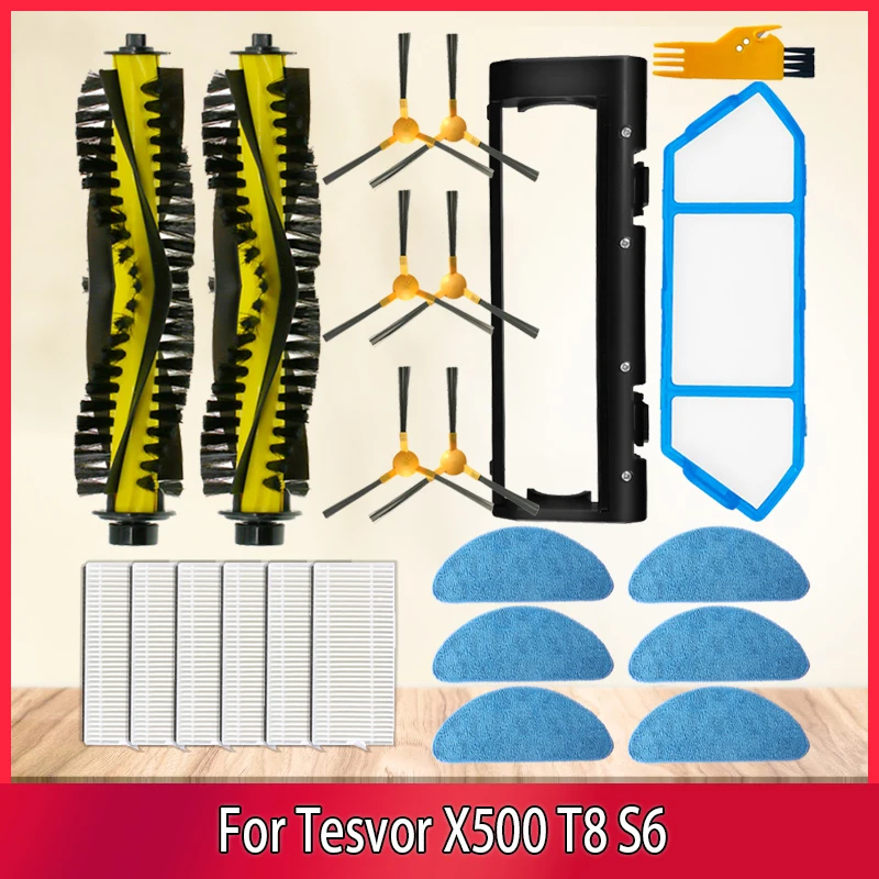 Main Brush Hepa Filter Mop For Neatsvor X500 X520 X600 Pro Tesvor X500 T8 S6 Ikhos Create NetBot S15 Vacuum Cleaner Parts Spare