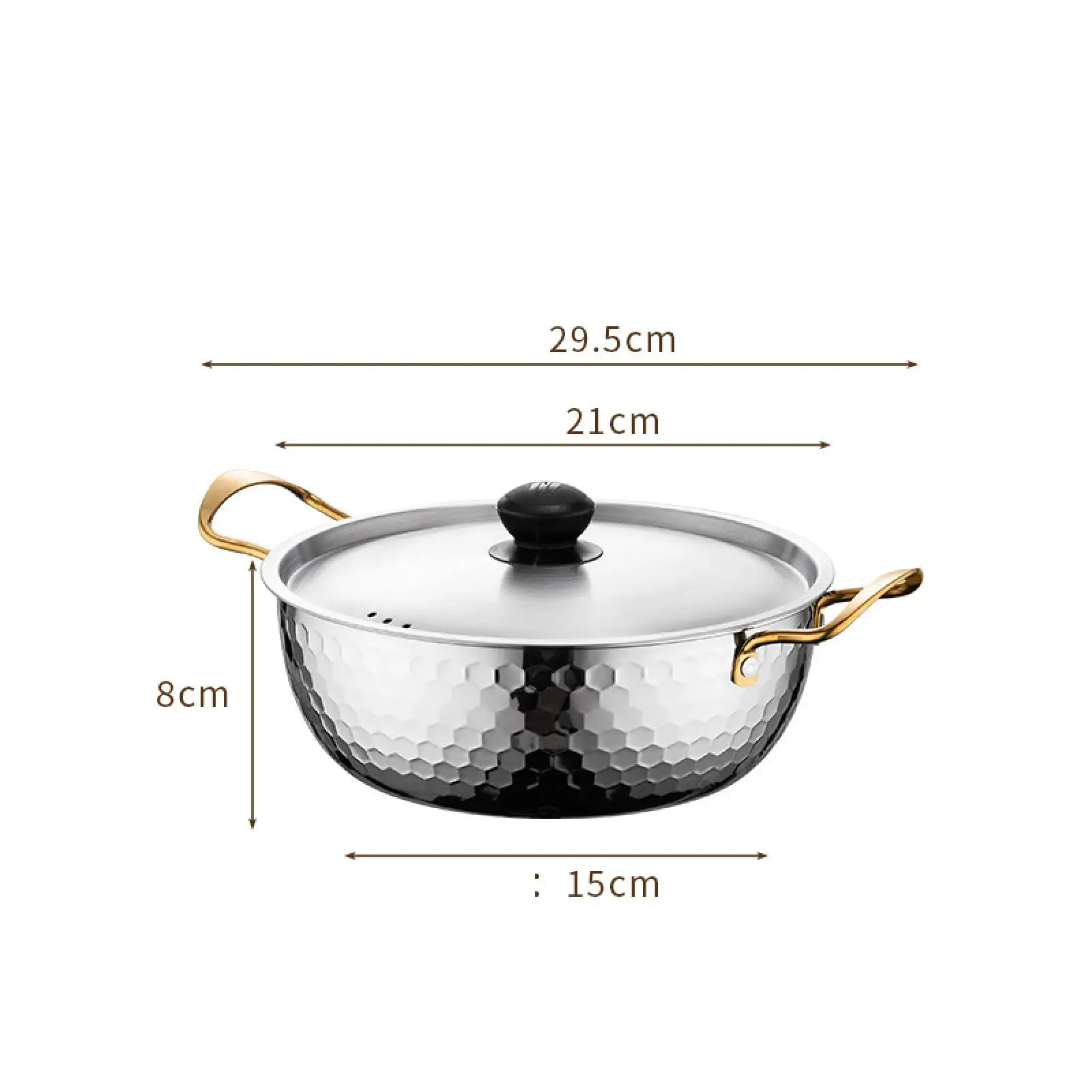 Korean Ramen Cooking Pot Suitable for All Stoves Quick Heating Ramyun Cooker for Camping Beach Patio Dinner Parties Curry