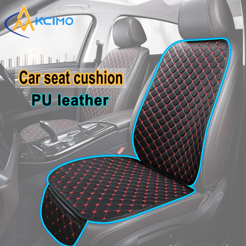 Kcimo Pu Leather car seat covers Seat Back Soft Cushion Universal Front and Rear Car Cushion Chair Carpet Pad Four Seasons