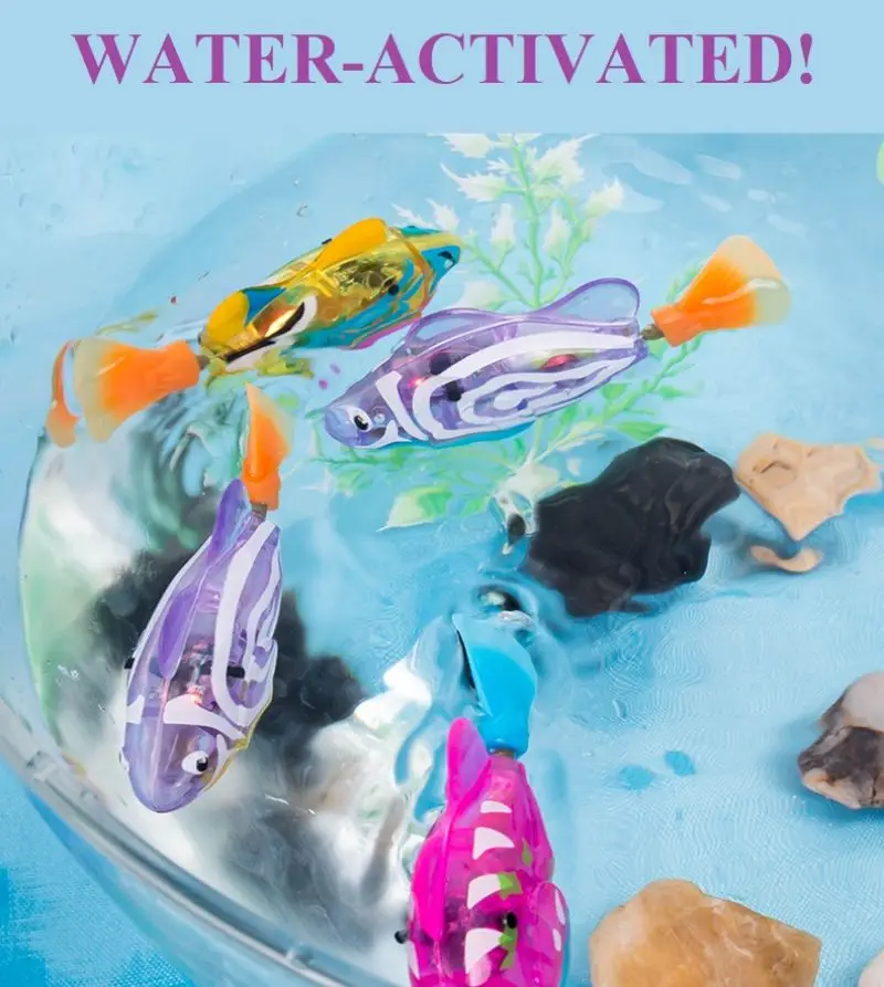 Water-Activated-Electric-simulation-goldfish-Induced-luminescence-Toys ...