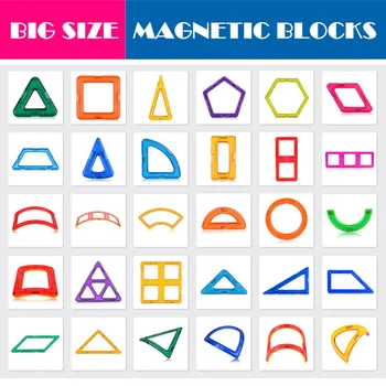 Bloques magnéticos tipo ROMBOSS de gran tamaño para niños, juguetes de construcción magnéticos DIY, modelo de diseñador