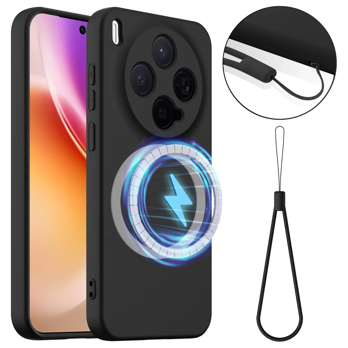 Magnetic Liquid Silicone Phone Case Cover