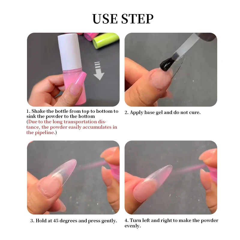 Ombre Spraying Powder 10G Nail Art Ombre Pigment for Nail Create A Few Seconds To Achieve A Gradient Effect Dust Manicure Painting