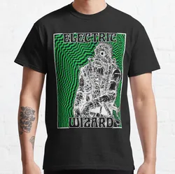 Hungry Bug Gyoza Anime Gothic T - Shirts for Men - 100% Cotton Short Sleeve Tee, Large Size (Electric Wizard)