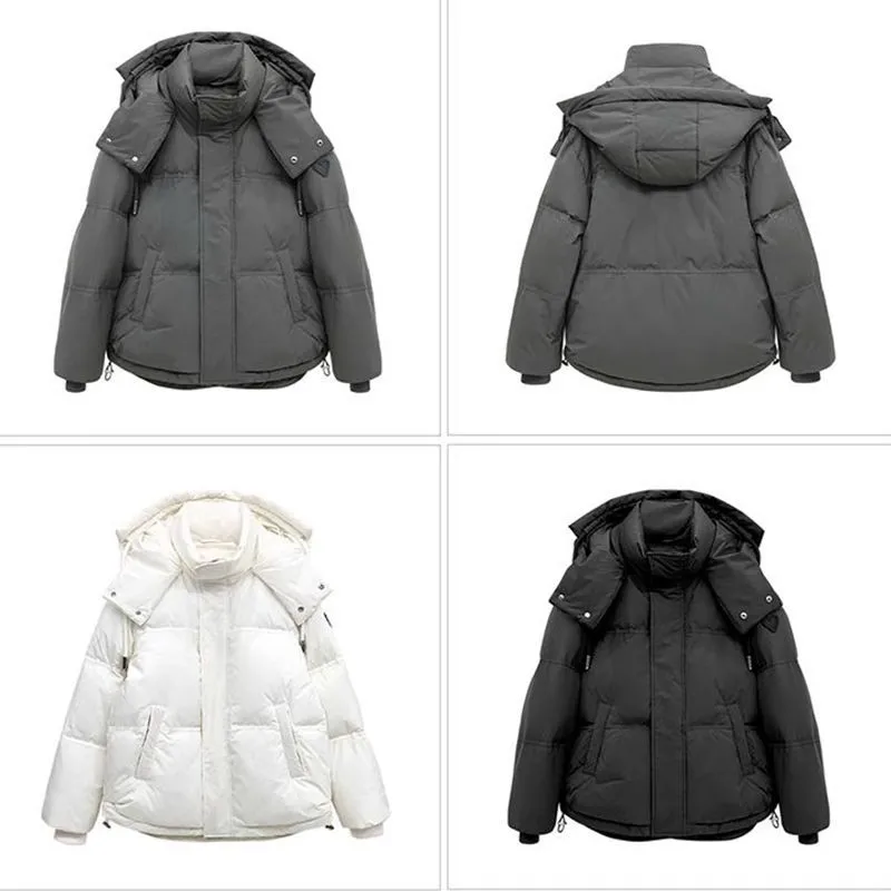 

Love Heart Paris 22SS Hooded Down Parkas Black Mens Womens Thicked Grey Puffer Jackets White Goose Down Winter Warm Windbreakers