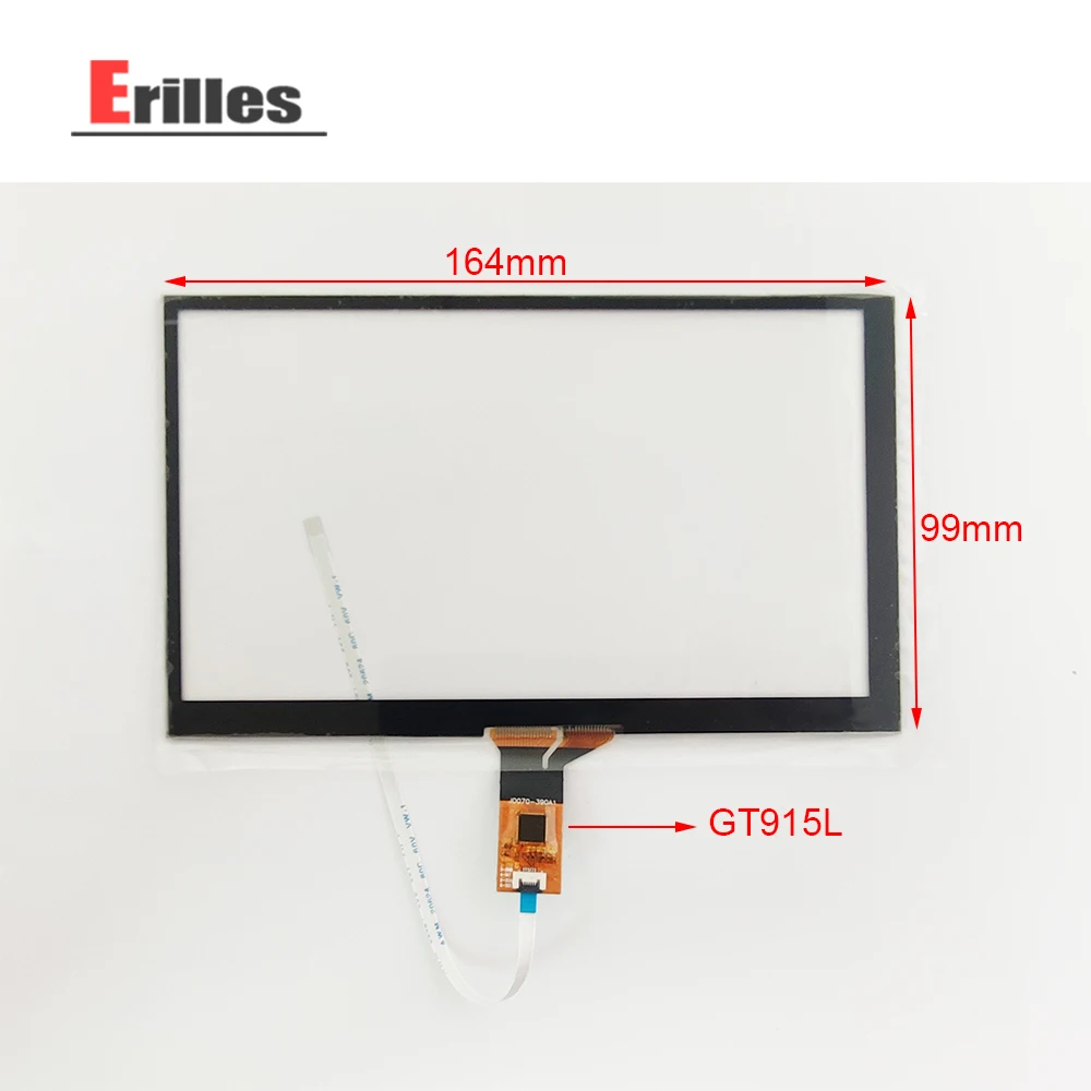 New 7inch 6pin 164mm*99mm 164*99 Touch Panel Digitizer Screen Replacement For Radio Player