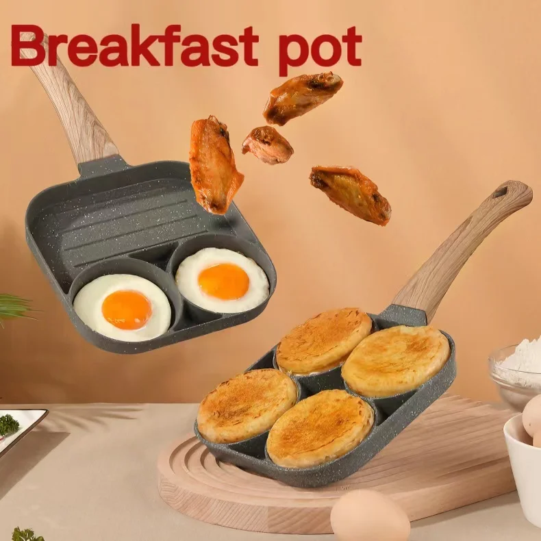 

Convenient Breakfast Frying Pan Thickened Omelet Nonstick Egg Pancakes Steak Plate Cooking Egg Ham Pan Breakfast Maker Cookware