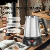 Turkish Greek Coffee Moka Tea Pot Maker Machine 800ML Portable Electric Kettle 6 Cups Stainless Steel Boiling Water 220V EU 전 1