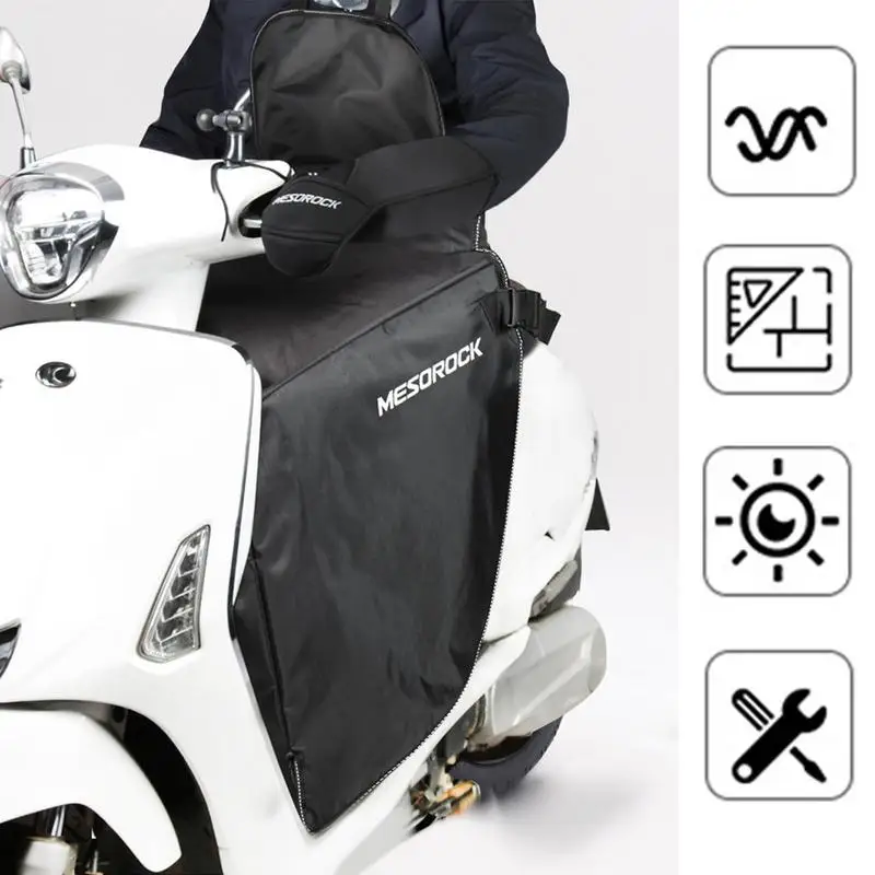 

Motorcycle Leg Lap Cover Universal Scooter Windproof Quilt With Large Pockets Protection Moped Accessories For Various Weather