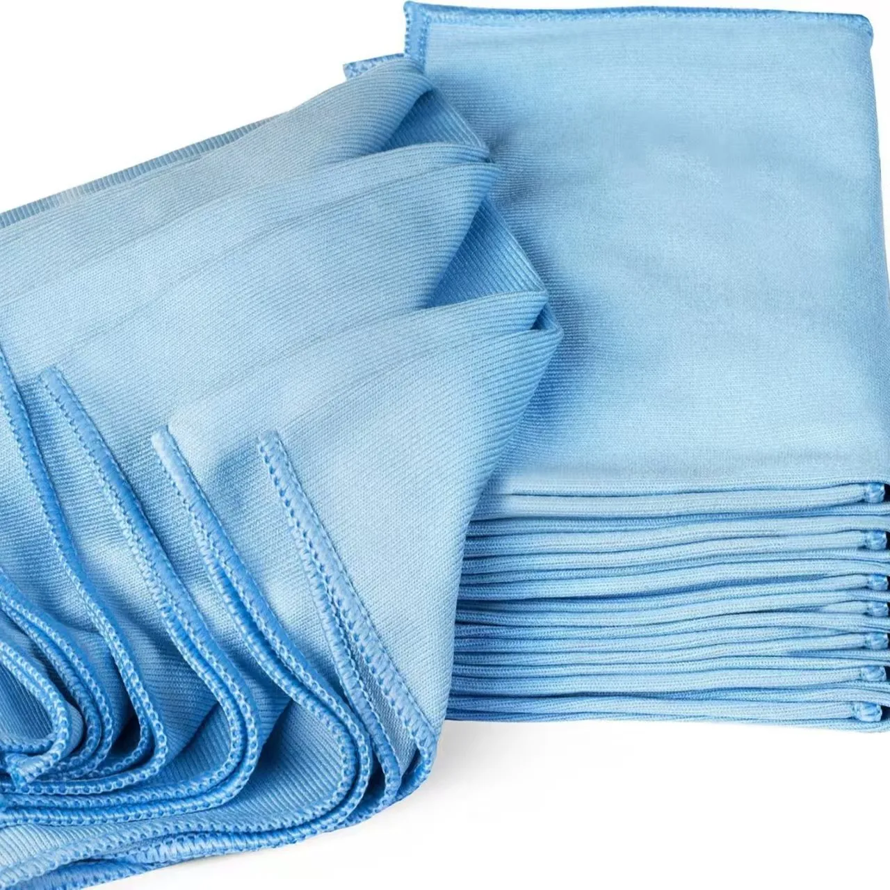 Streak-Free Microfiber Cleaning Cloth for Glass and Mirrors - 25x25cm