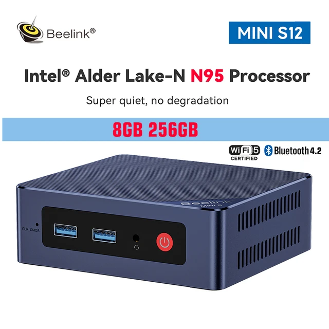 Beelinkordenador de escritorio para juegos, Mini PC con Intel N95 de