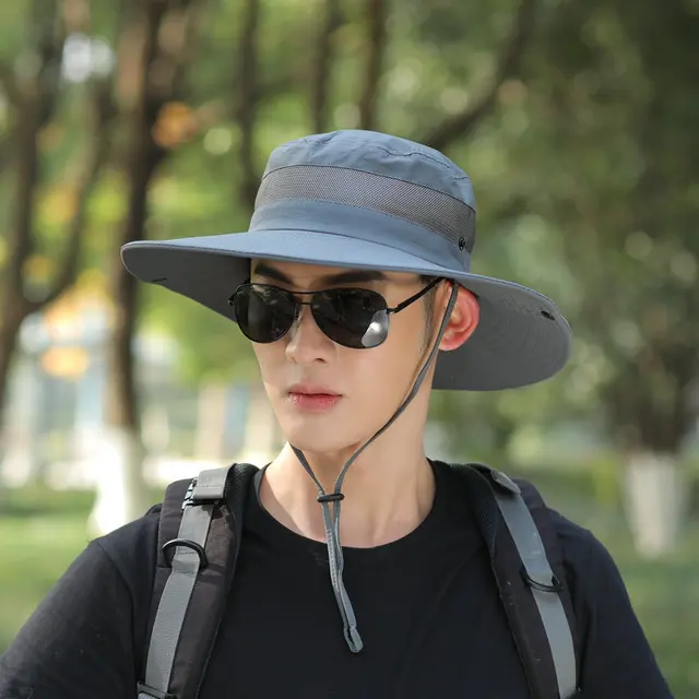 HUAYAN Outdoor Men Bucket Hat Large 