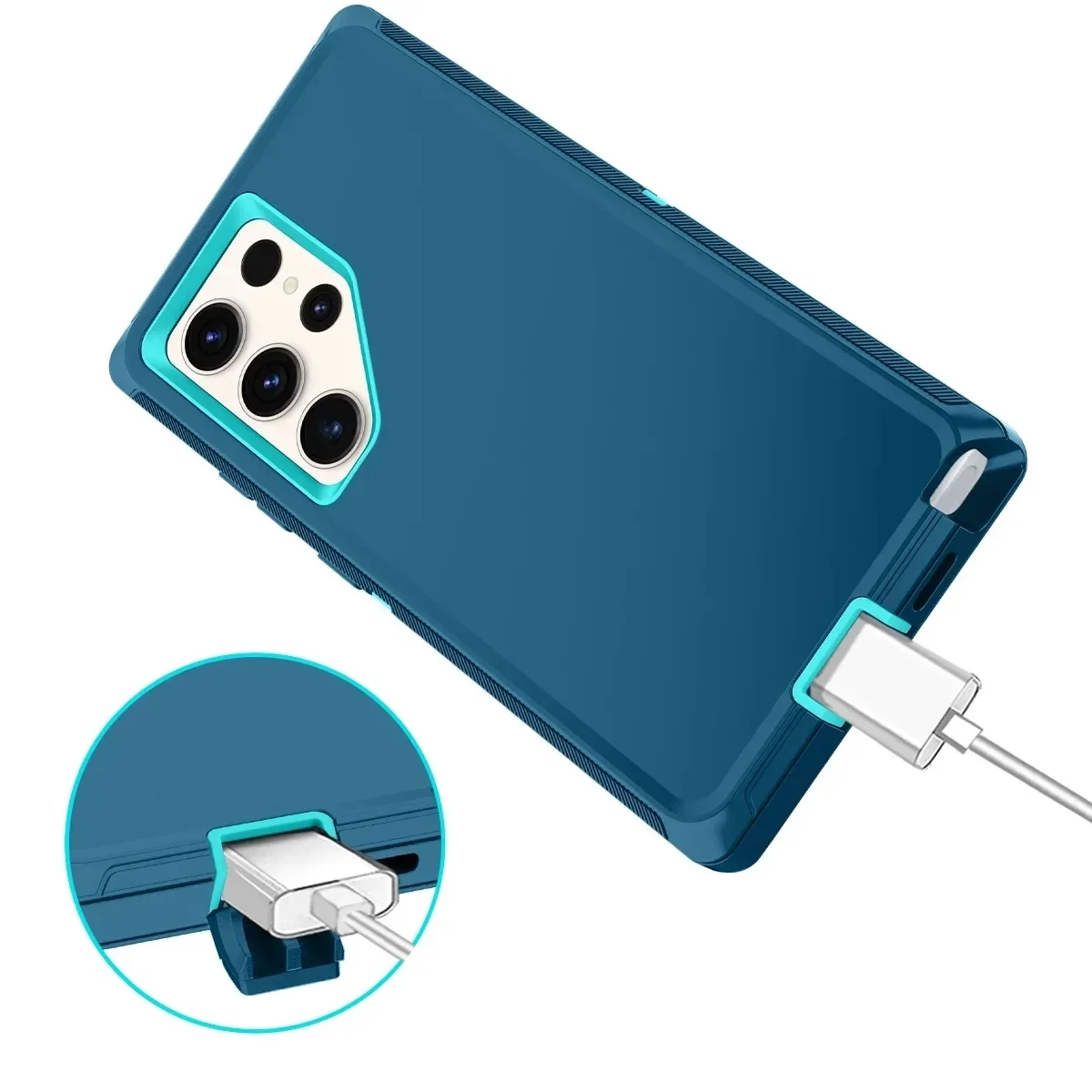 Triple-Layer Durable Heavy-Duty Shock-Absorbent Phone Case