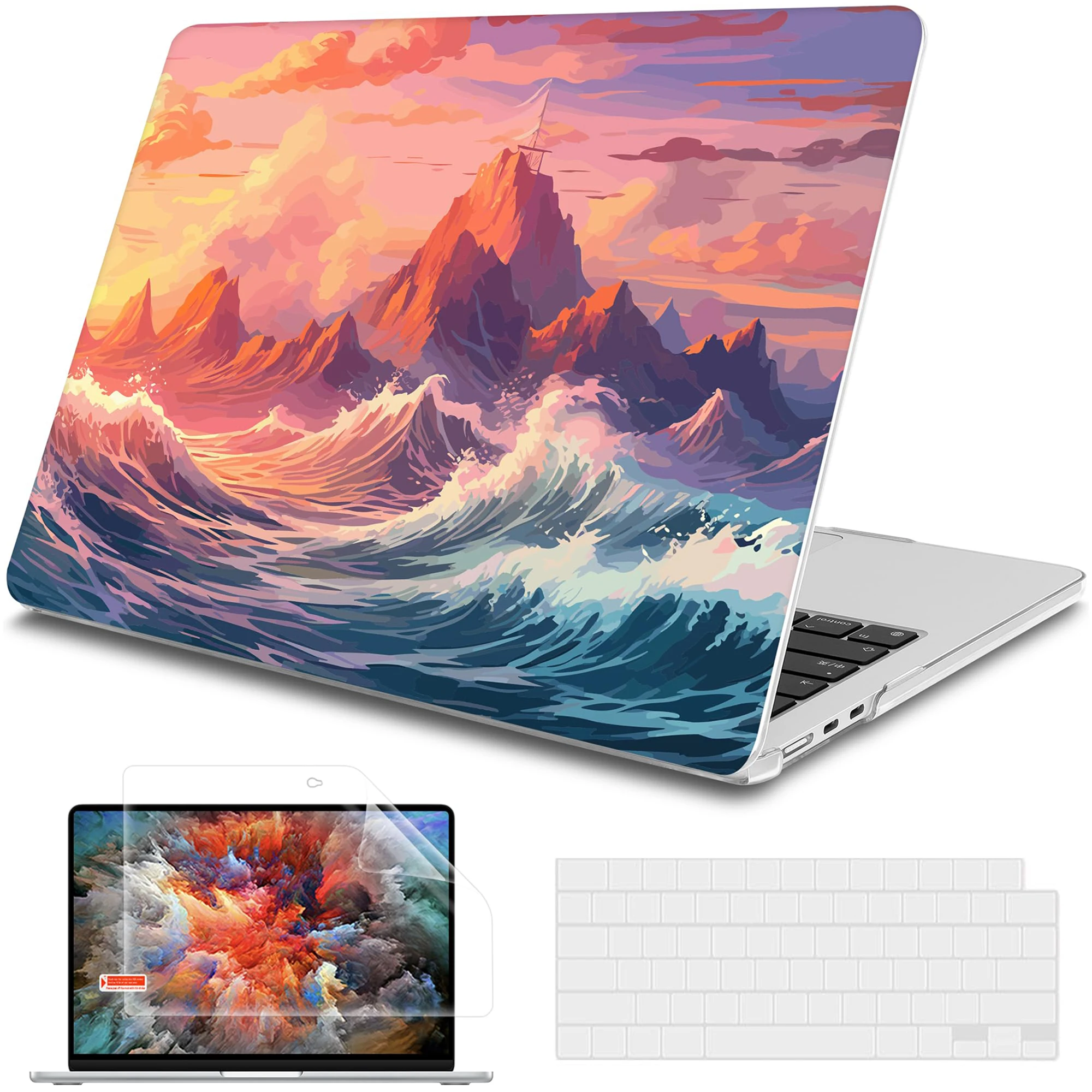 Laptop A2337 Per Macbook Air 13 Custodia M1 M2 M3 13.6 15.3 Pollici A2681 A3113 A2941 Cover 2021 2022 Shell Pro 14 16 A2992 A29912024