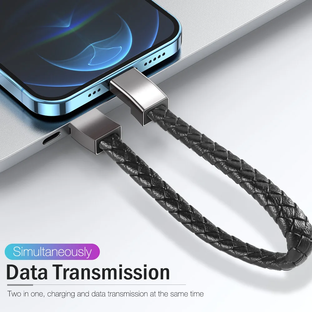 Stylish Portable Fast-Charging Bracelet Cable with Universal Compatibility