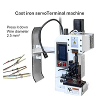 Cast Iron Servo Wire Terminal Crimping Machine – 2.5T, 2000 Molds, Horizontal & Straight, 750W Motor - Image 2