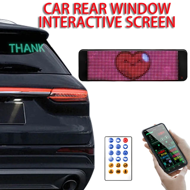 Car LED Sign Window Signage Panel Display for Moving Text