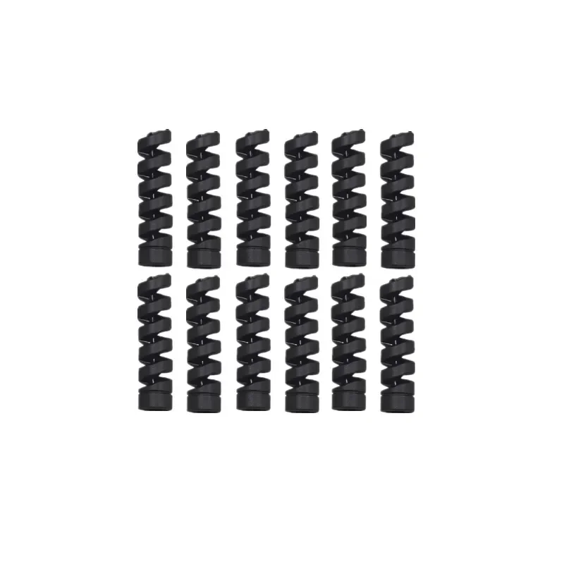 12-Pack Spiral Cord Protectors for USB and Earphone Cables