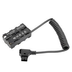 Dual - Power Coiled Cable for Video and Light Devices (D - Tap to Dual - sided)