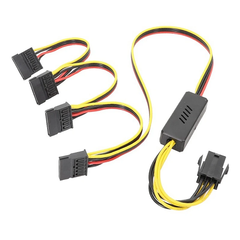 

Видеокарта 6pin к SATA кабель питания для жесткого диска 12 В к SATA кабель для жесткого диска понижающий стабилизатор напряжения