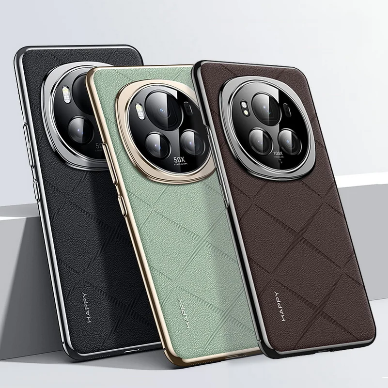 Elegant Leather Camera Lens Protection Case – Premium Texture, Hard Slim Cover