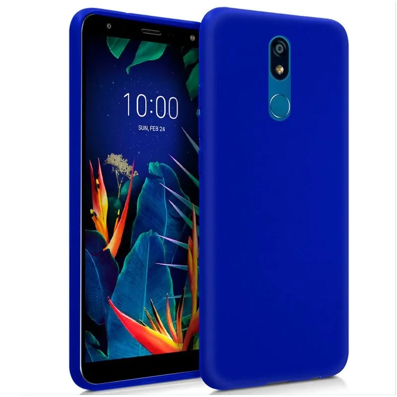 Custodia In Silicone Cool Per Lg K40 (Blu)