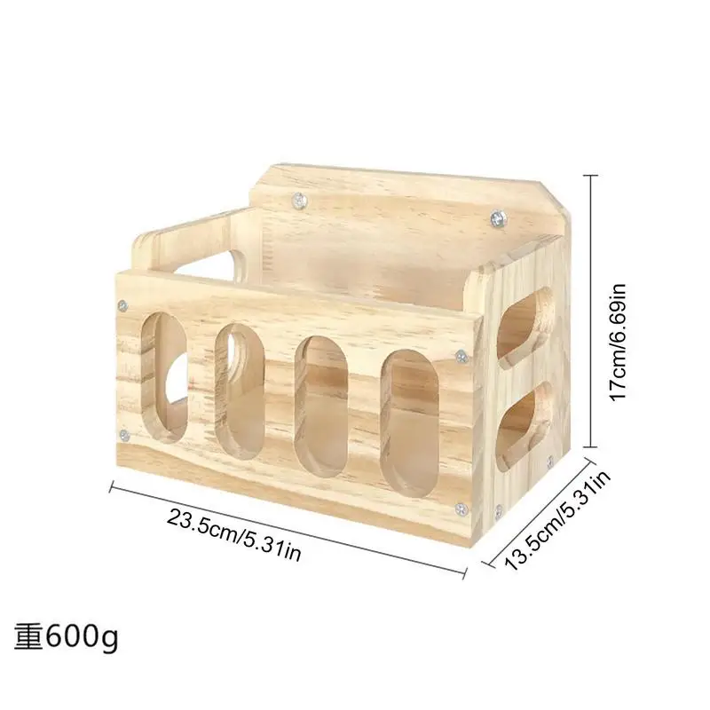 Hay Dispenser Rabbit Hay Feeders For Cages Wooden Holder Rack For Small Pets Bunny Guinea Pig Chinchilla Rabbits