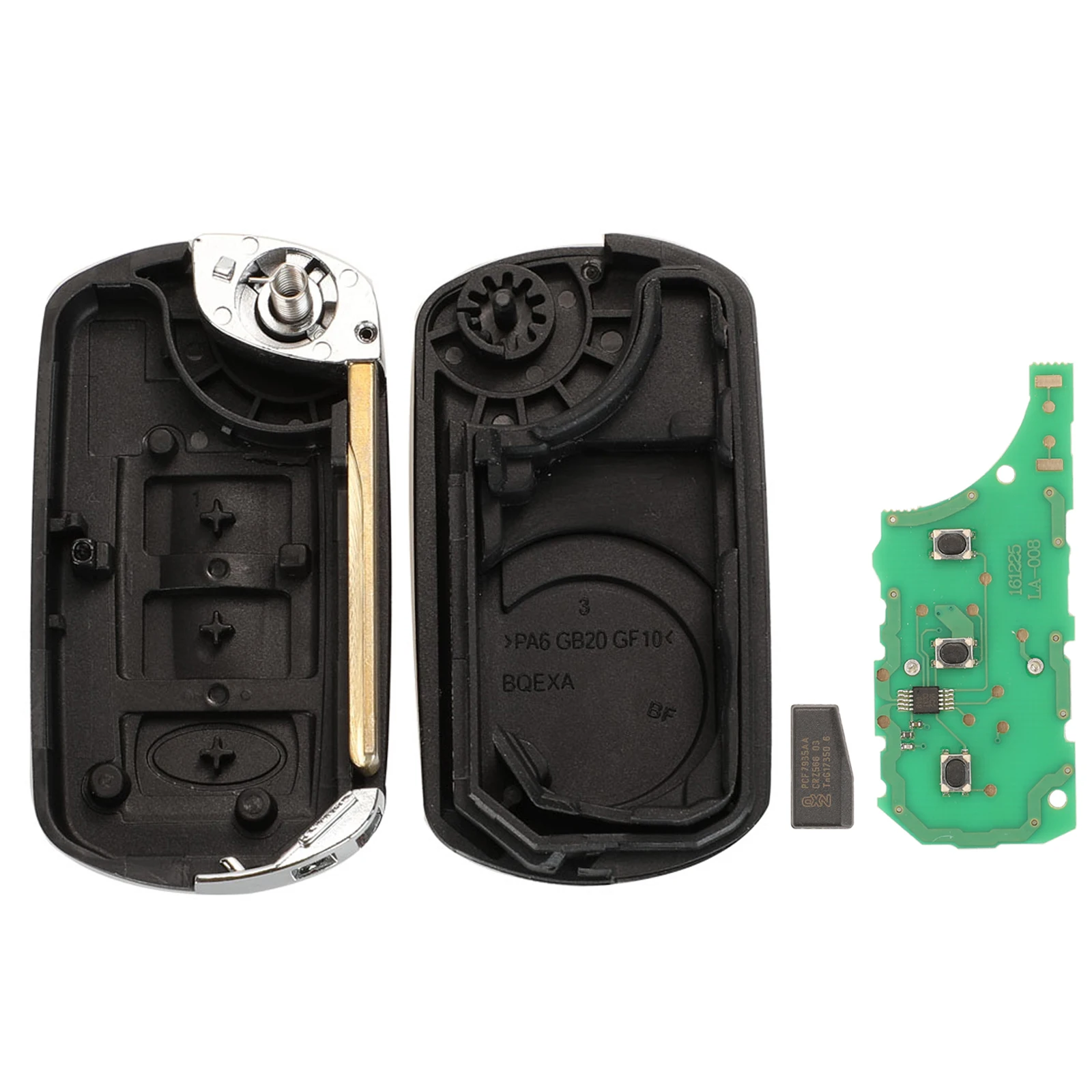 Jingyuqin Fernbedienung Flip Auto Schlüssel Abdeckung 315/433 MHZ ID44 Chip Für Land Rover Range Rover Vogue (2002 - 2006) – Detail 5