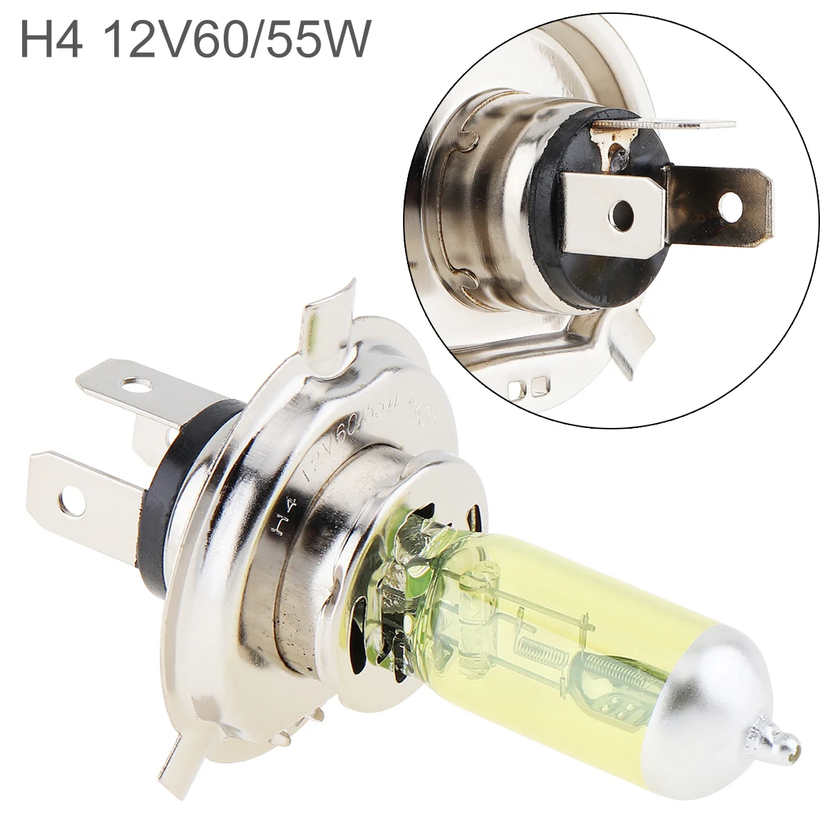 High-Performance Yellow Xenon Halogen Headlight & Fog Light Bulb, Super Bright 12V