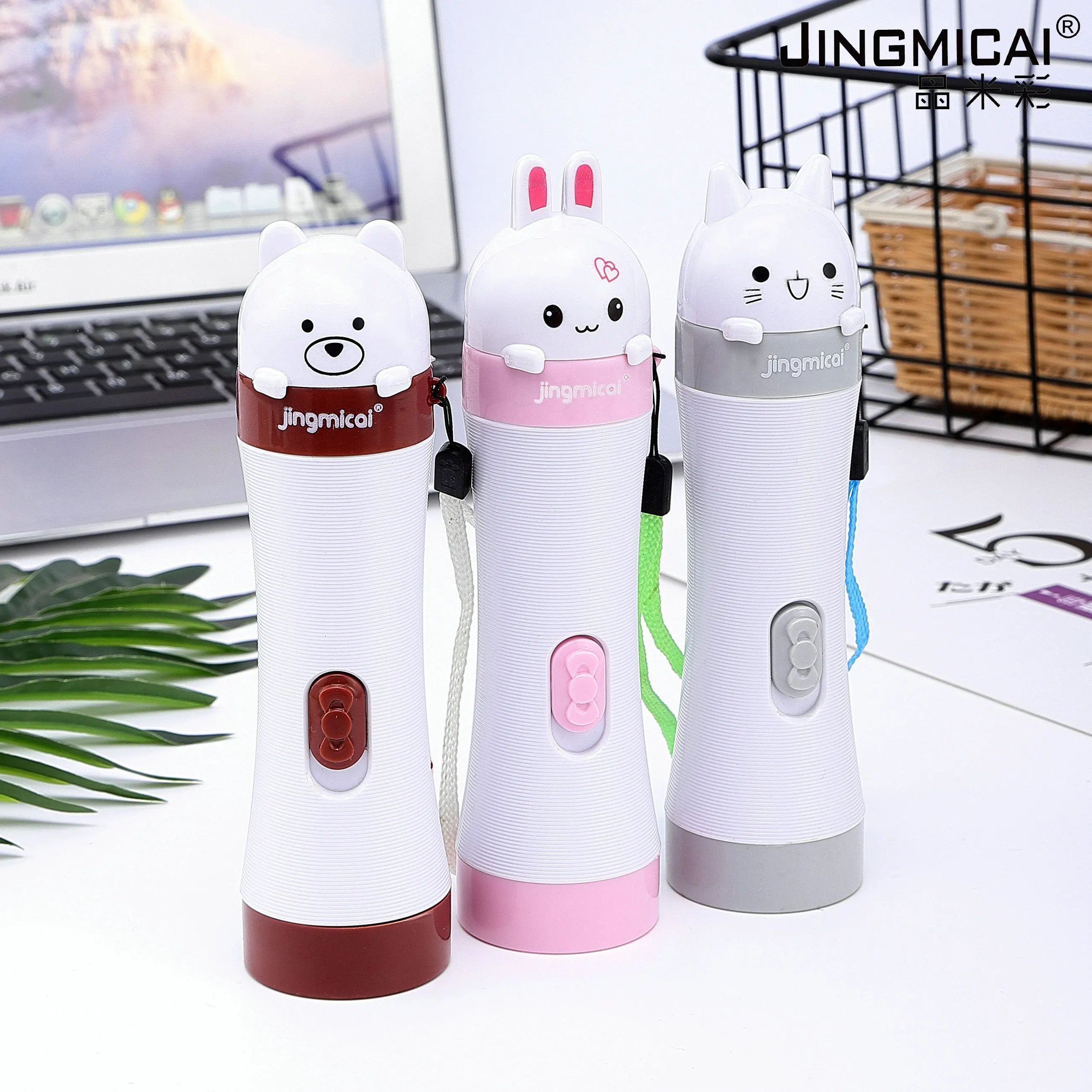 Rechargeable Plastic LED Light Portable Pink Girls Children's Creative Cute Home Outdoor Dormitory
