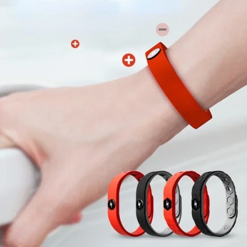 Wireless Anti-static Silicone Bracelet Men Women Fashion Waterproof Adjustable Basketball Anion Bracelet Wrist Strap Wristbands