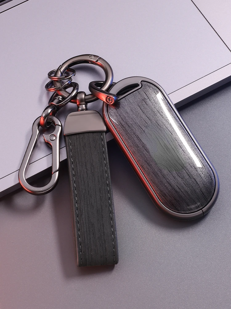 

Suitable For AITO M5 M7 Zinc Metal + Leather Car Remote Key Case Cover Multiple Styles and Colors Available