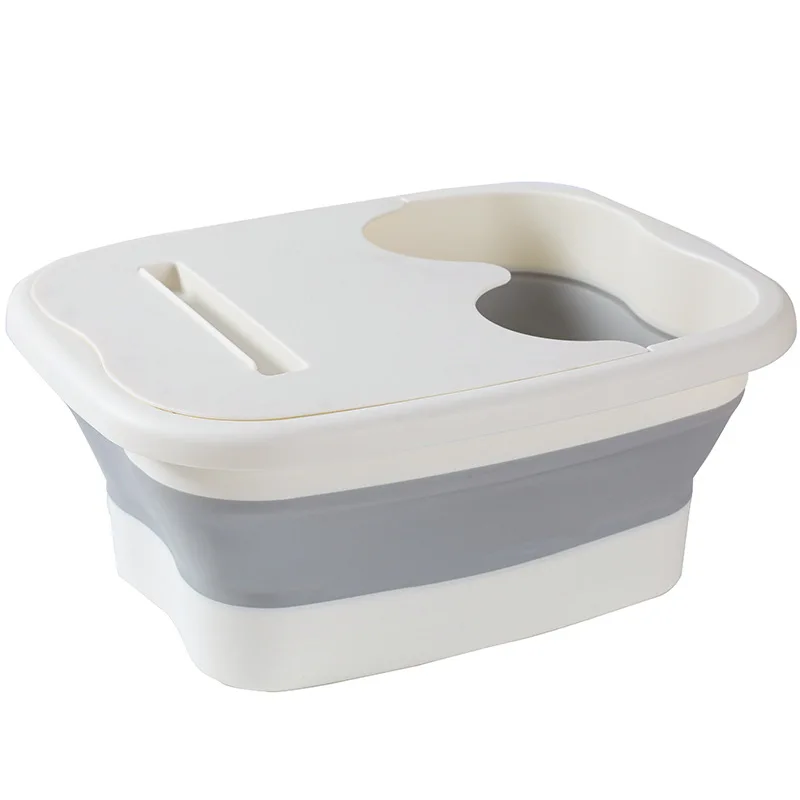 Foot Bath Bucket Portable Ice Bath Tub Bird Bathing Tub Foldable Foot Bath Tub Foot Bath Tub Can Be Foldable for Home Simple Massage Health Portable