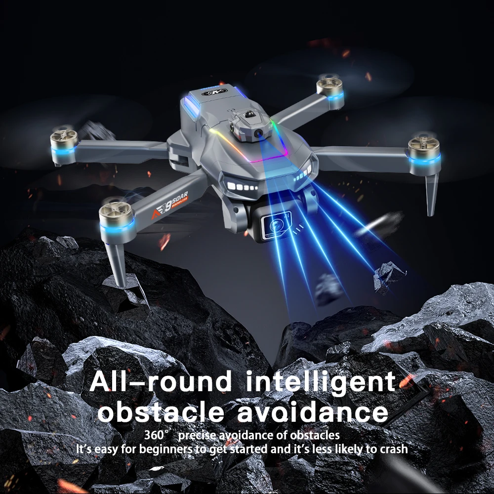 Per Xiaomi 2026 NUOVO AE19 Drone Con telecomando Evitamento Ostacoli 8K HD Doppia Fotocamera Brushless WiFi FPV Pieghevole Quadcopter - immagine 4